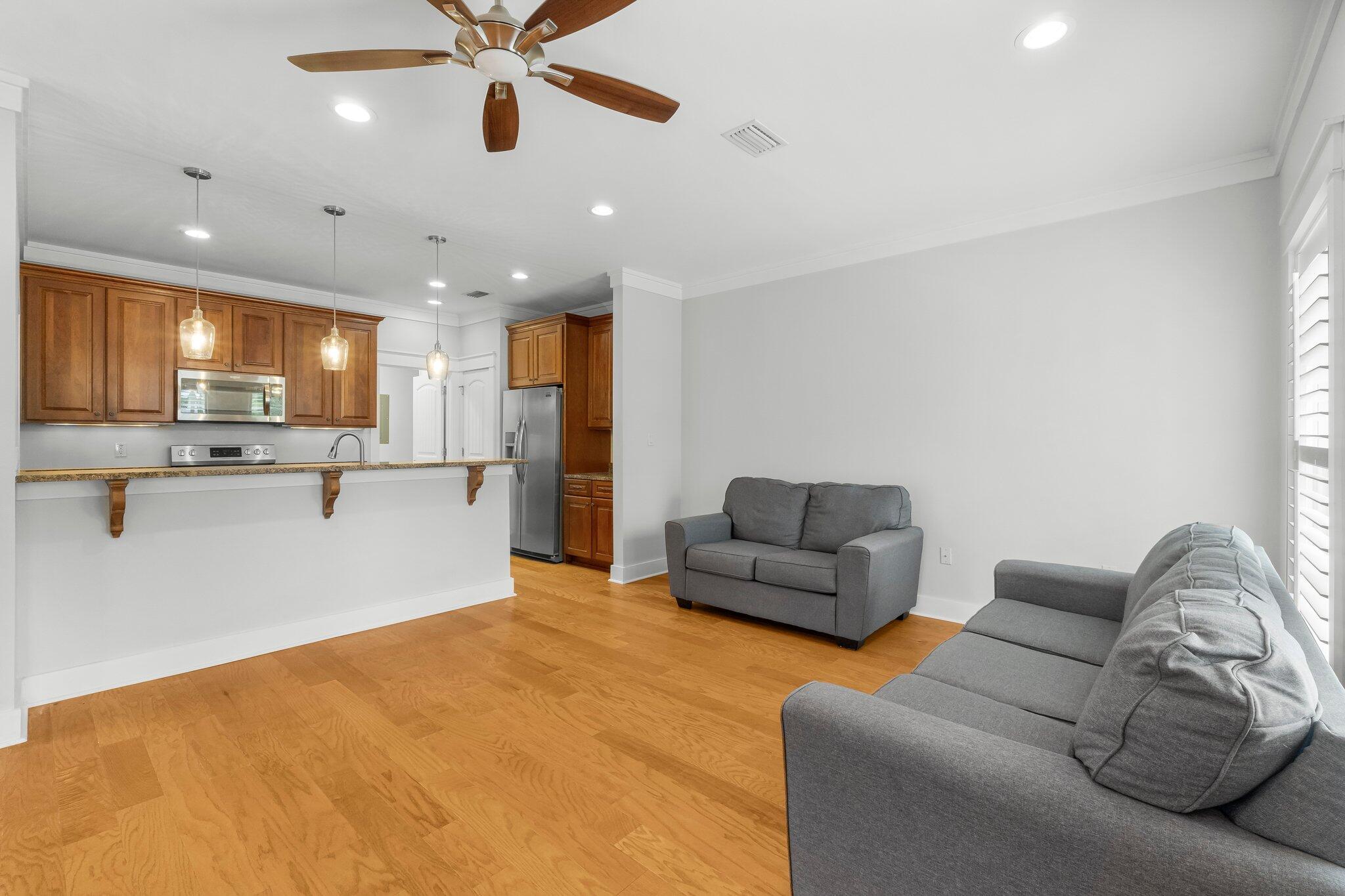60 Willow Mist Road Inlet Beach, FL 32461 - Photo 8 of 57 a living room with furniture and kitchen view