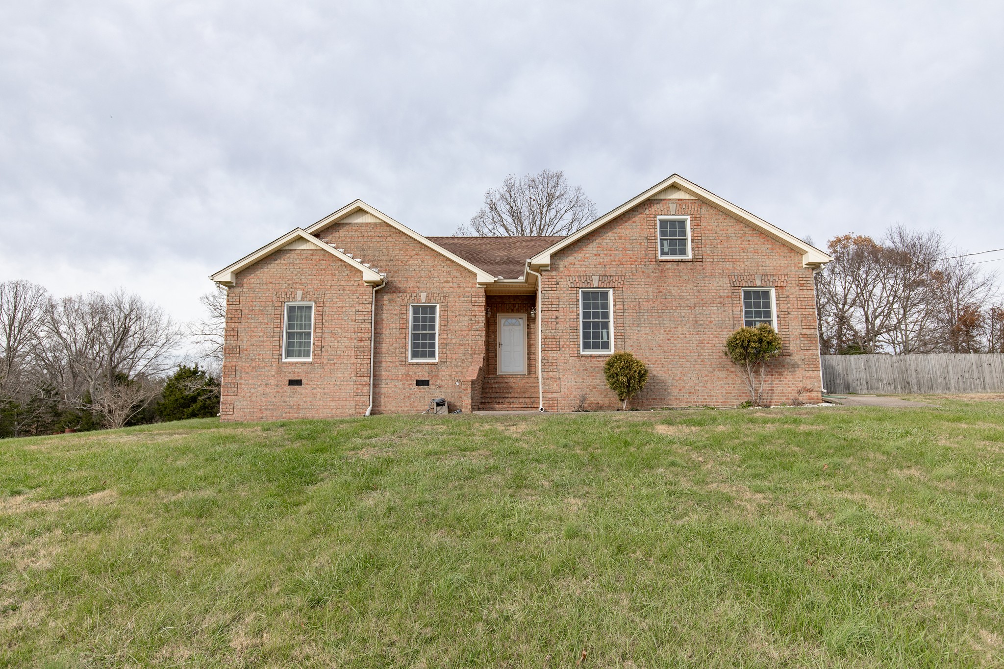 All brick 3 bedroom 2 bath home on 5.36 acres