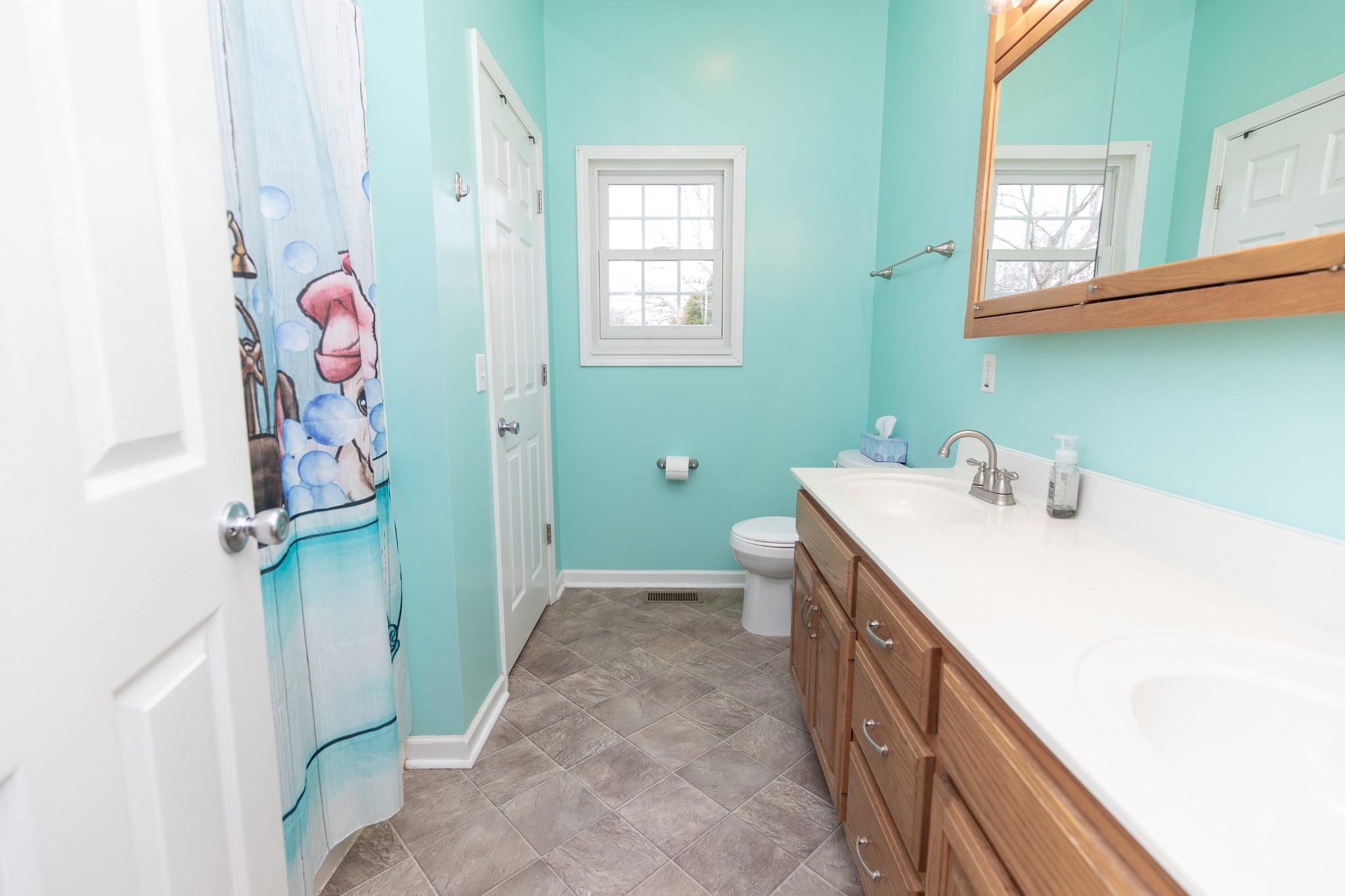 1417 Fairfield Road Westmoreland, TN 37186 - Photo 17 of 47 Primary bath with dual sinks and fiberglass tub/shower