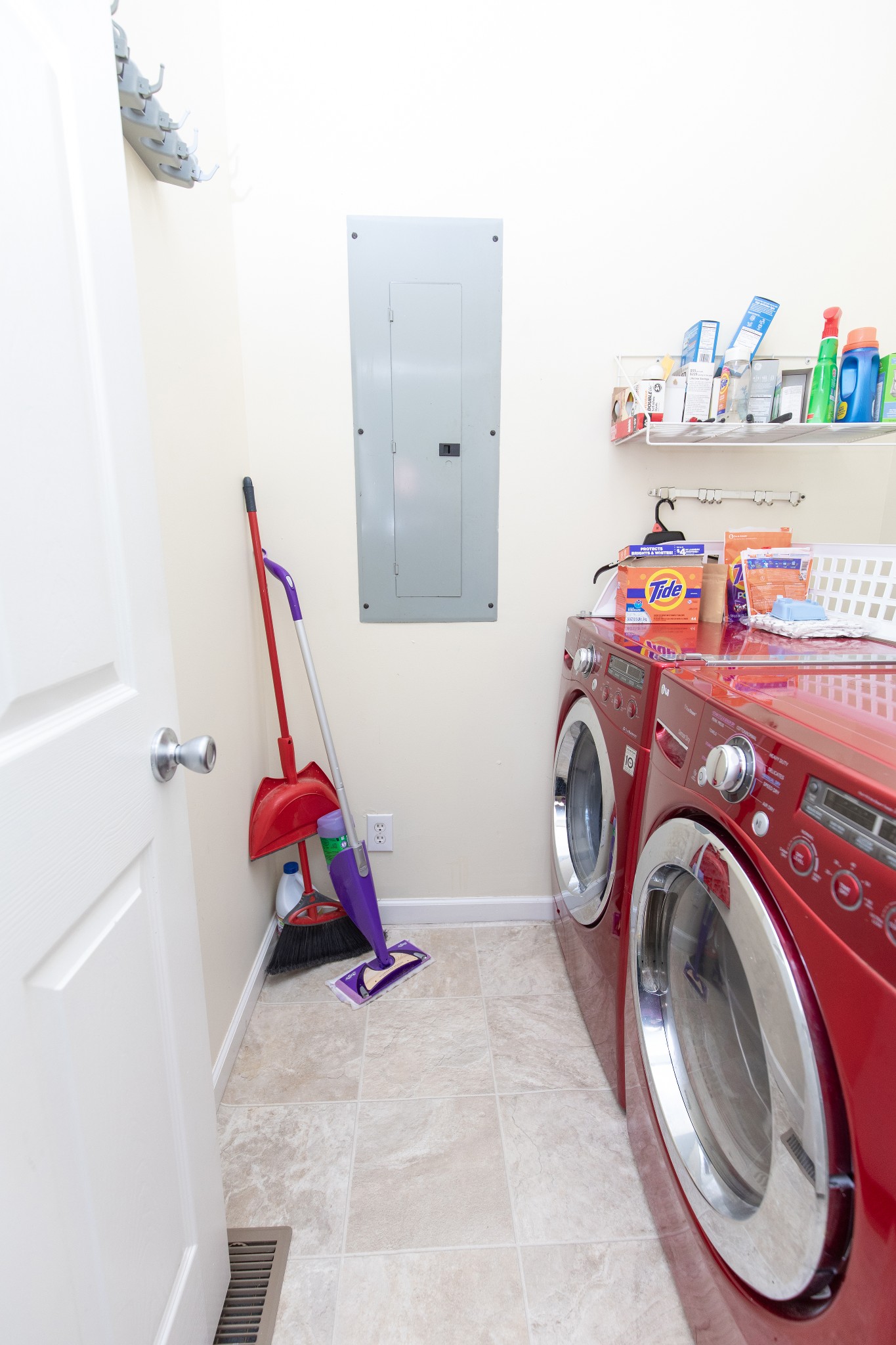 1417 Fairfield Road Westmoreland, TN 37186 - Photo 25 of 47 The laundry room located off the kitchen. The washer and dryer remain.