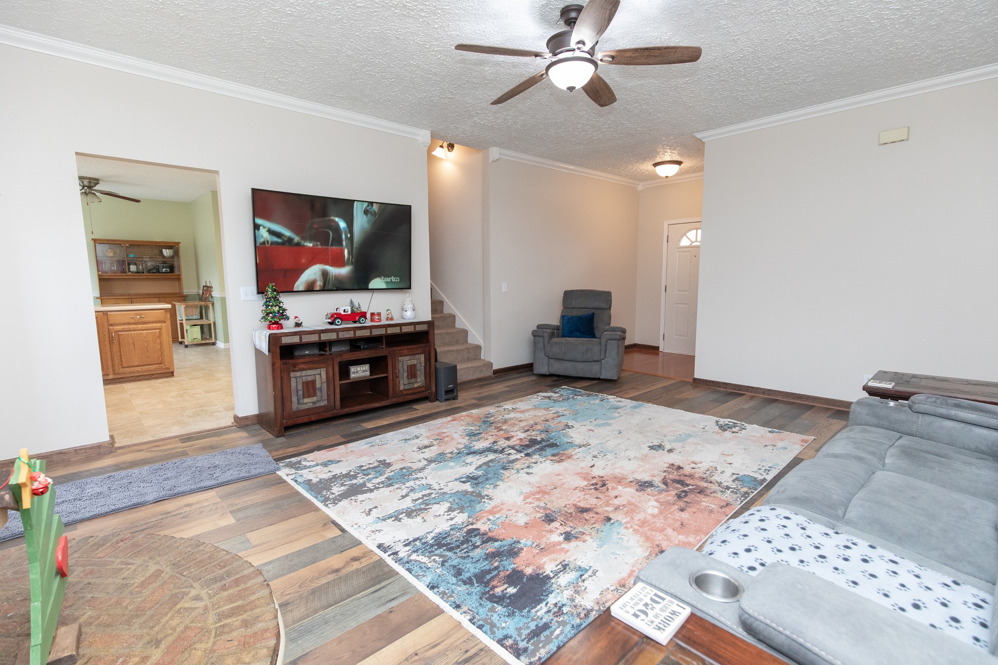 1417 Fairfield Road Westmoreland, TN 37186 - Photo 6 of 47 This large screen TV and Bose system remains with the home