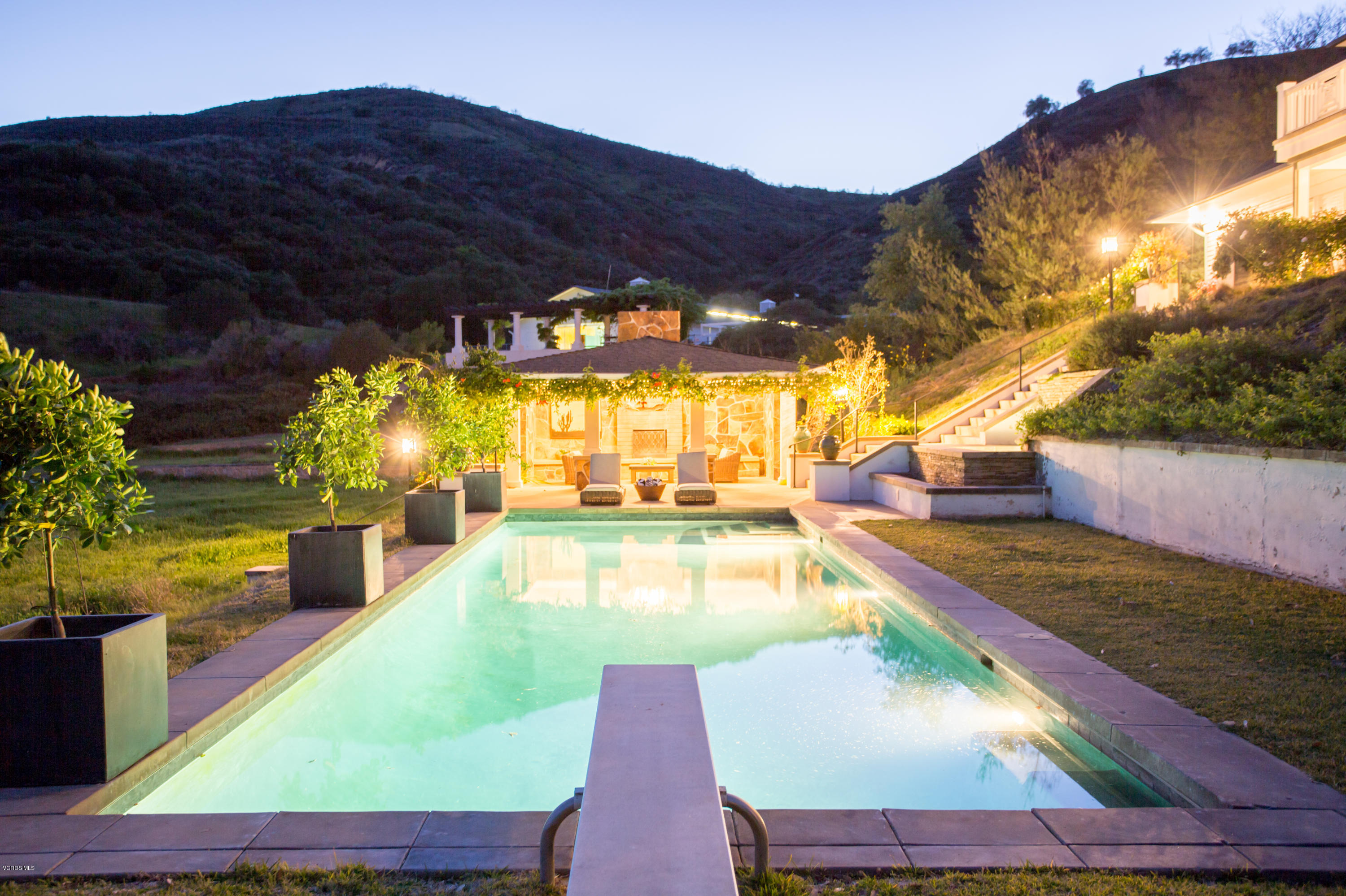 24900 Paseo Del Rancho Road Calabasas, CA 91302 - Photo 44 of 46 a view of a swimming pool with a patio