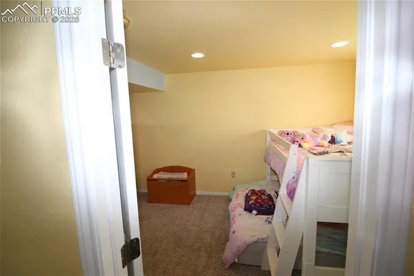 a view of hallway with stairs