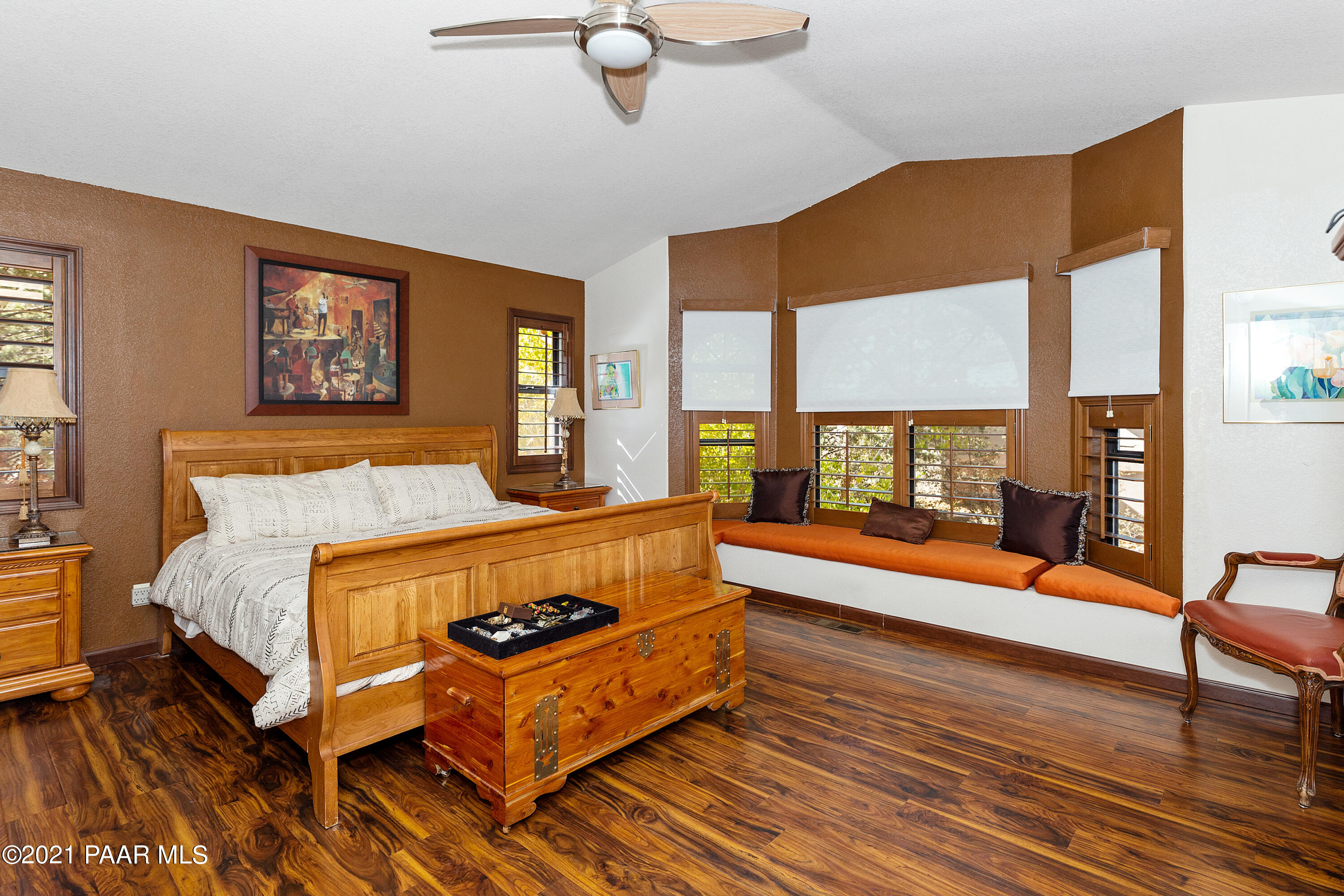 1424 East Valley View Road Prescott, AZ 86303 - Photo 14 of 43 a bed room with a bed and a chair