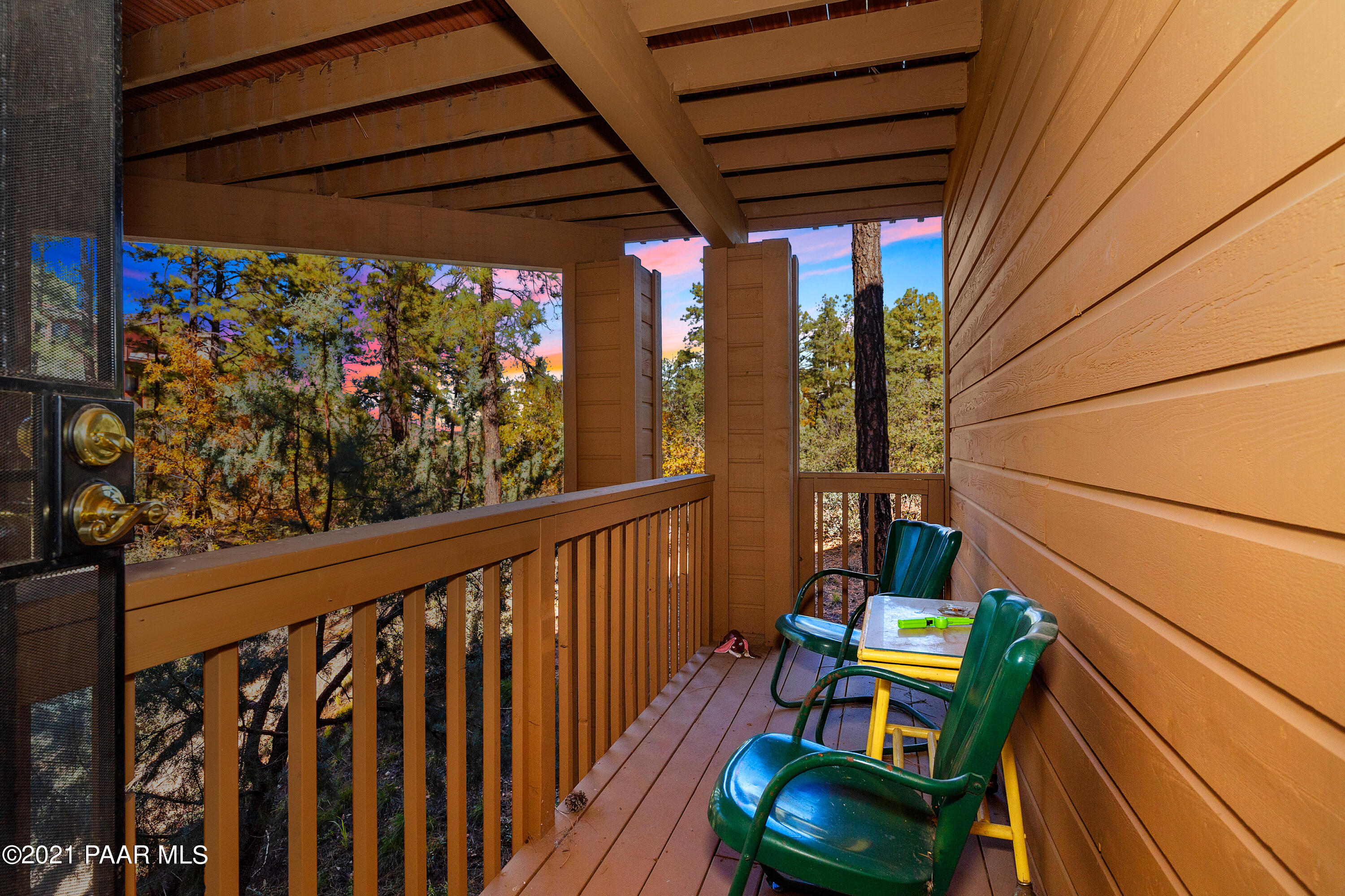 1424 East Valley View Road Prescott, AZ 86303 - Photo 31 of 43 a view of a chairs and table in the balcony