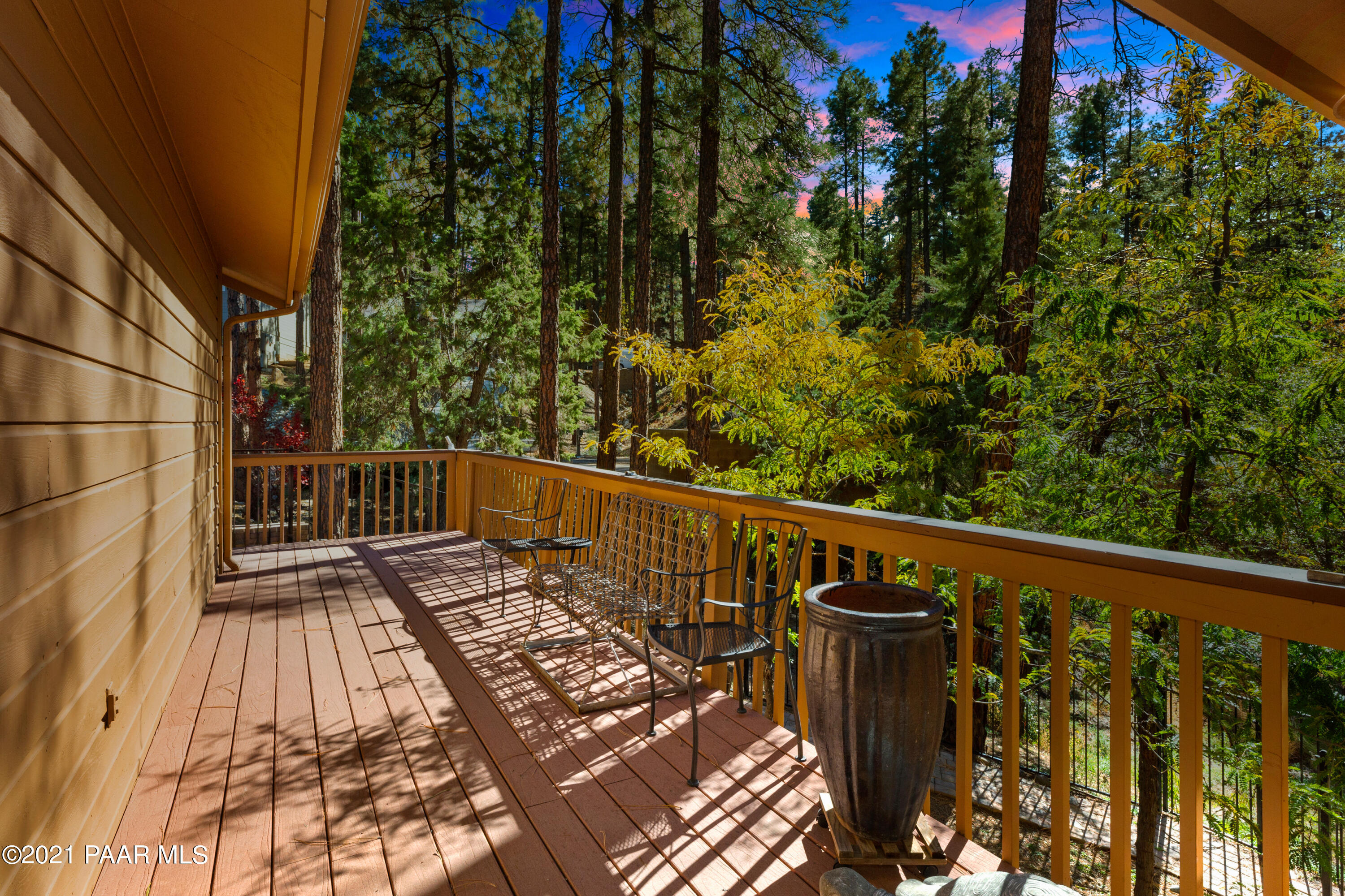 1424 East Valley View Road Prescott, AZ 86303 - Photo 6 of 43 a view of balcony with wooden floor and outdoor space