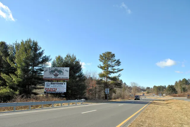 a view of street with mountain view