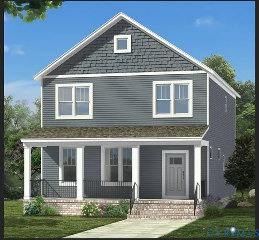 a front view of a house