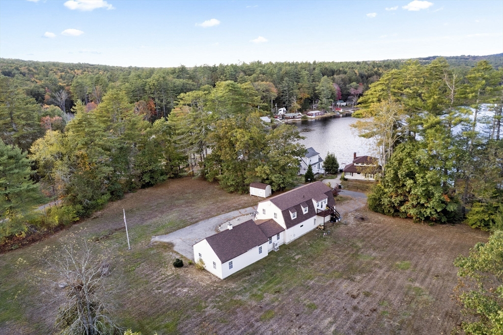 15 South Holden Road Warwick, MA 01378 - Photo 5 of 42 an aerial view of a house with a yard and lake view