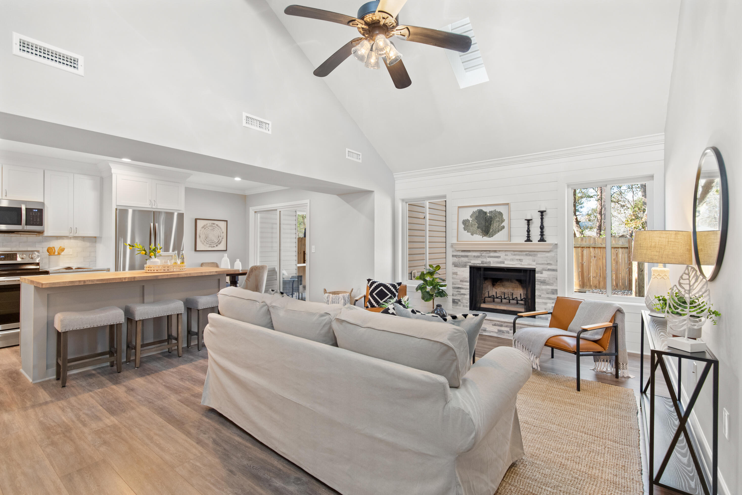 Kitchen Is Open to the Living Room