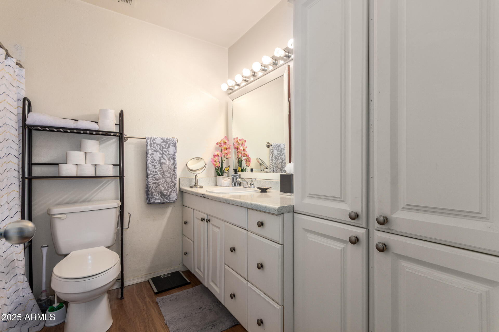 3341 West Pershing Avenue Phoenix, AZ 85029 - Photo 25 of 36 a bathroom with a toilet sink and mirror