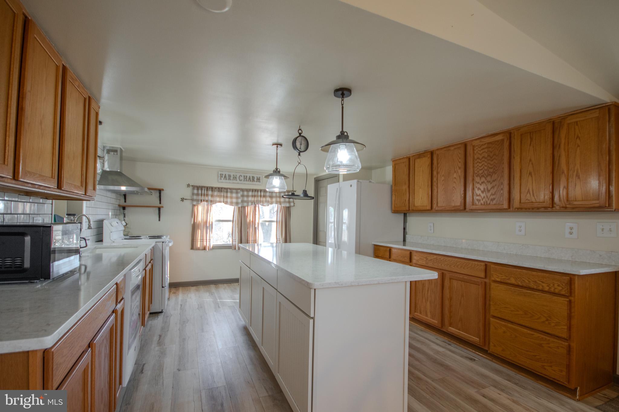6761 Sharptown Road Laurel, DE 19956 - Photo 10 of 34 a kitchen with cabinets a sink and wooden floor