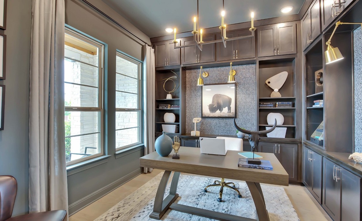 1232 Terrace View Drive Georgetown, TX 78628 - Photo 17 of 22 Home office featuring built in shelves