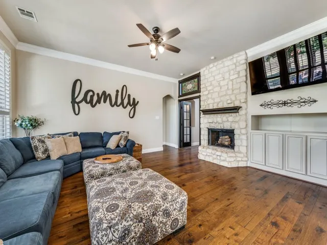 a living room with a couch
