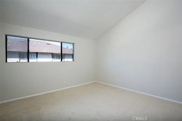 a view of small space with racks on the wall