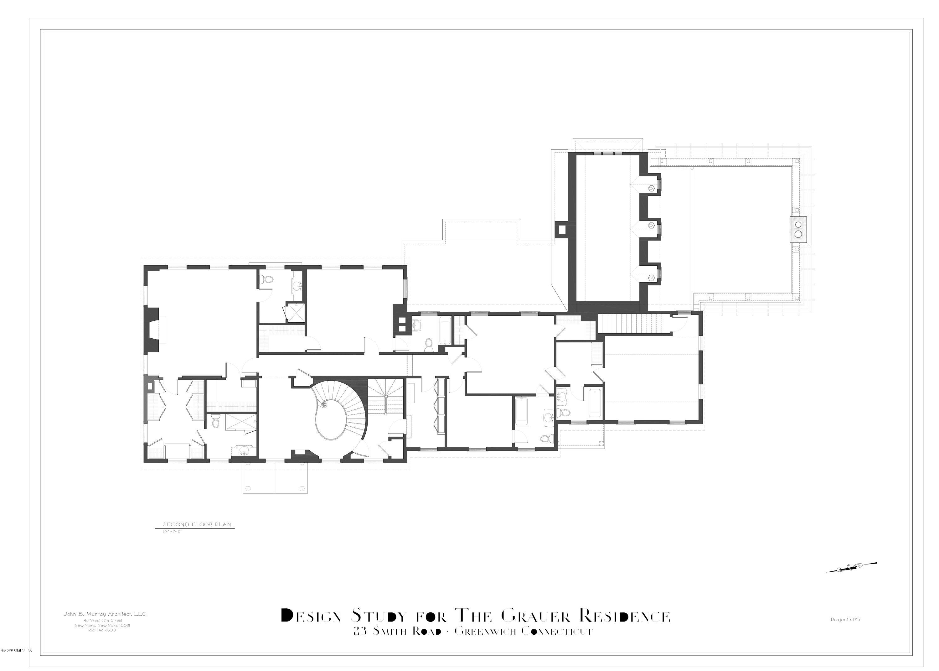 23 Smith Road Greenwich, CT 06830 - Photo 50 of 52 a black and white photo of a living room