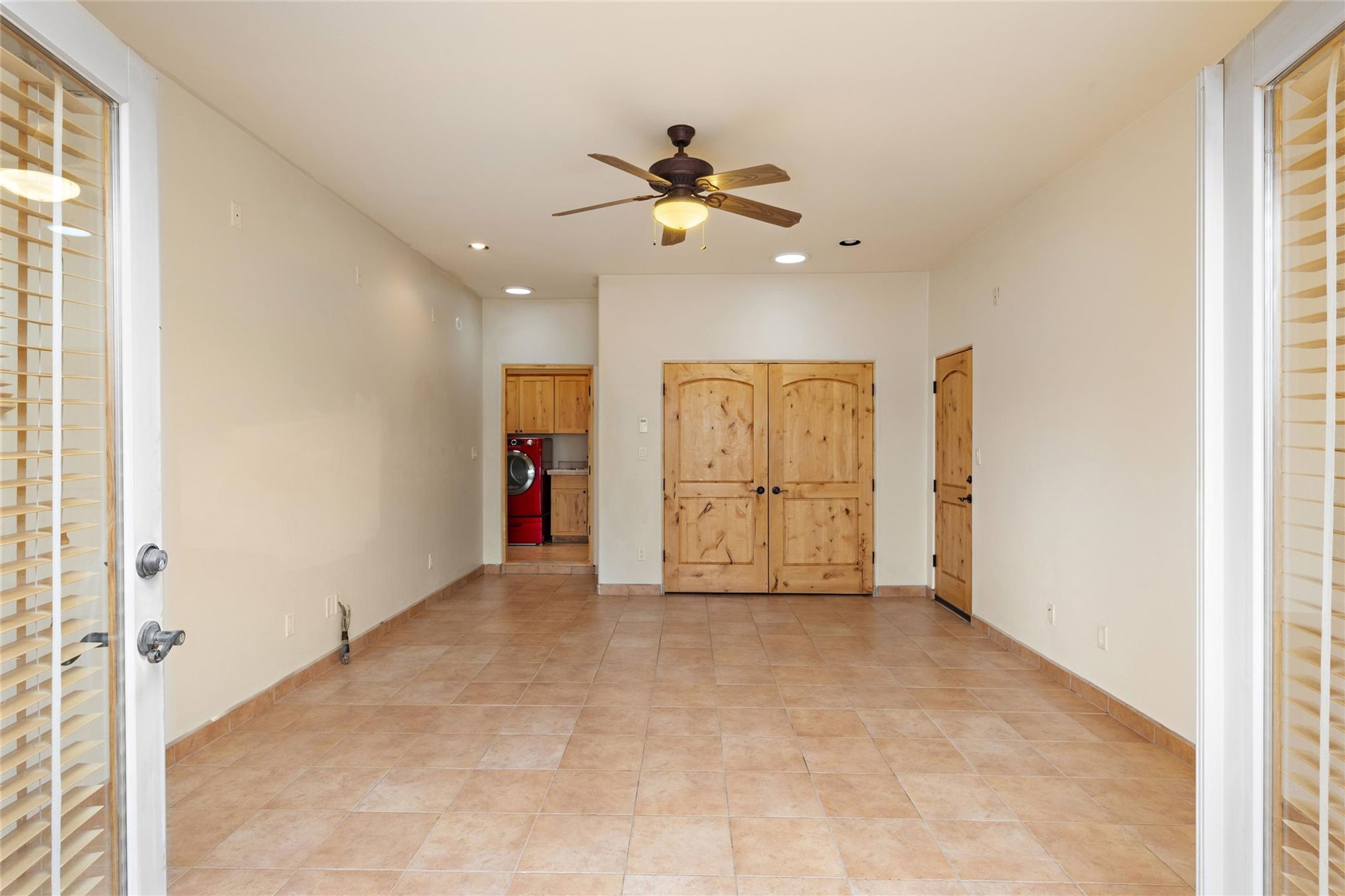 5 Rico Court Santa Fe, NM 87508 - Photo 24 of 32 Bedroom 3 or extra living/office with french doors