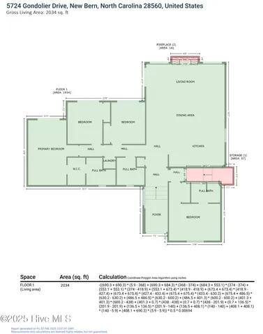 $525,000 | 5724 Gondolier Drive, New Bern, NC 28560