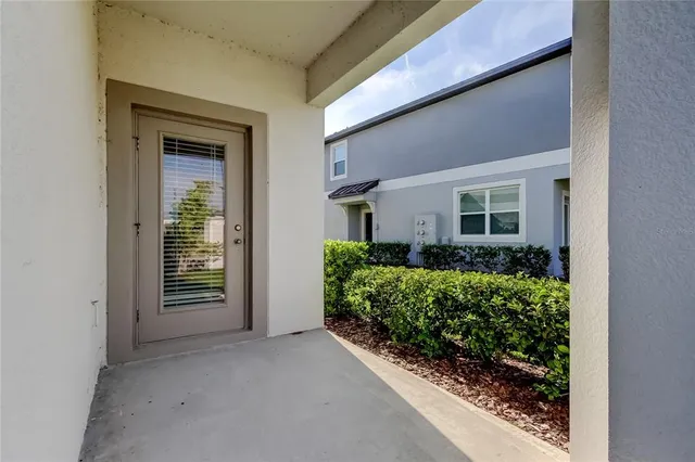 a view balcony with small garden
