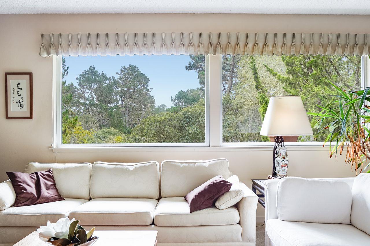 3 Forest Knoll Road Monterey, CA 93940 - Photo 24 of 63 a living room with furniture and a large window