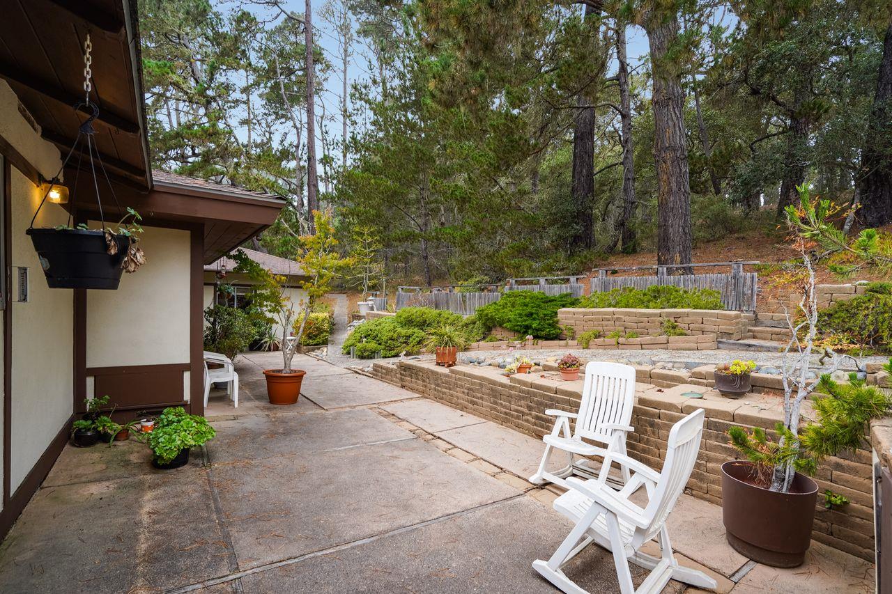 3 Forest Knoll Road Monterey, CA 93940 - Photo 63 of 63 a view of backyard with outdoor seating and plants