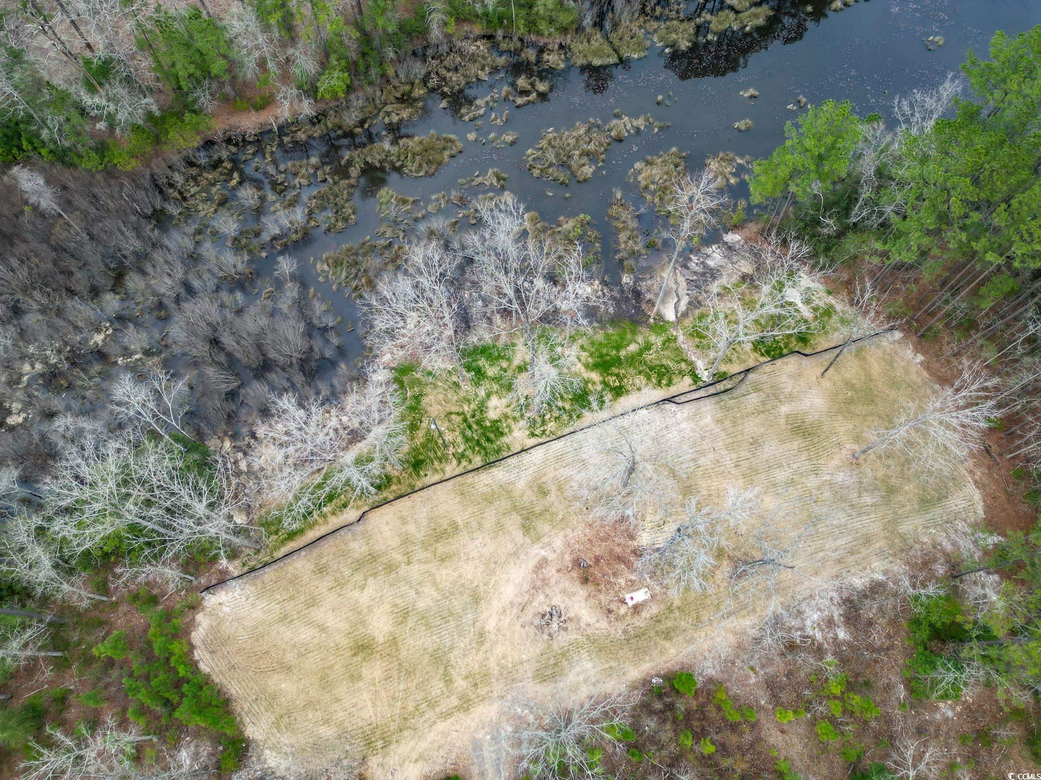 641 Gene Drive Hemingway, SC 29554 - Photo 10 of 15 Aerial view of property's location with a large body of water