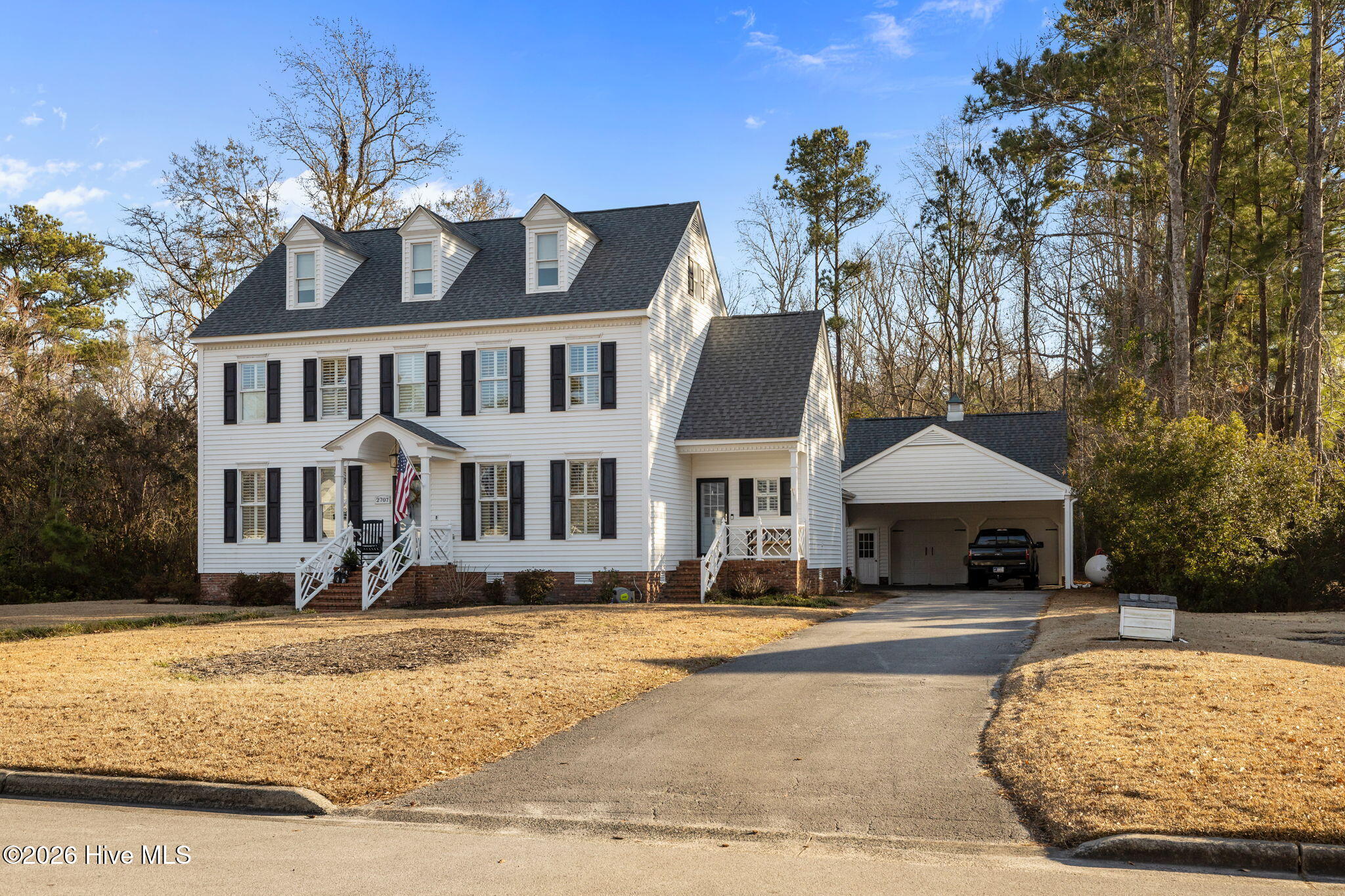 2707 East Fairway Road Morehead City, NC 28557 - Photo 3 of 59 Driveway into garage/carport