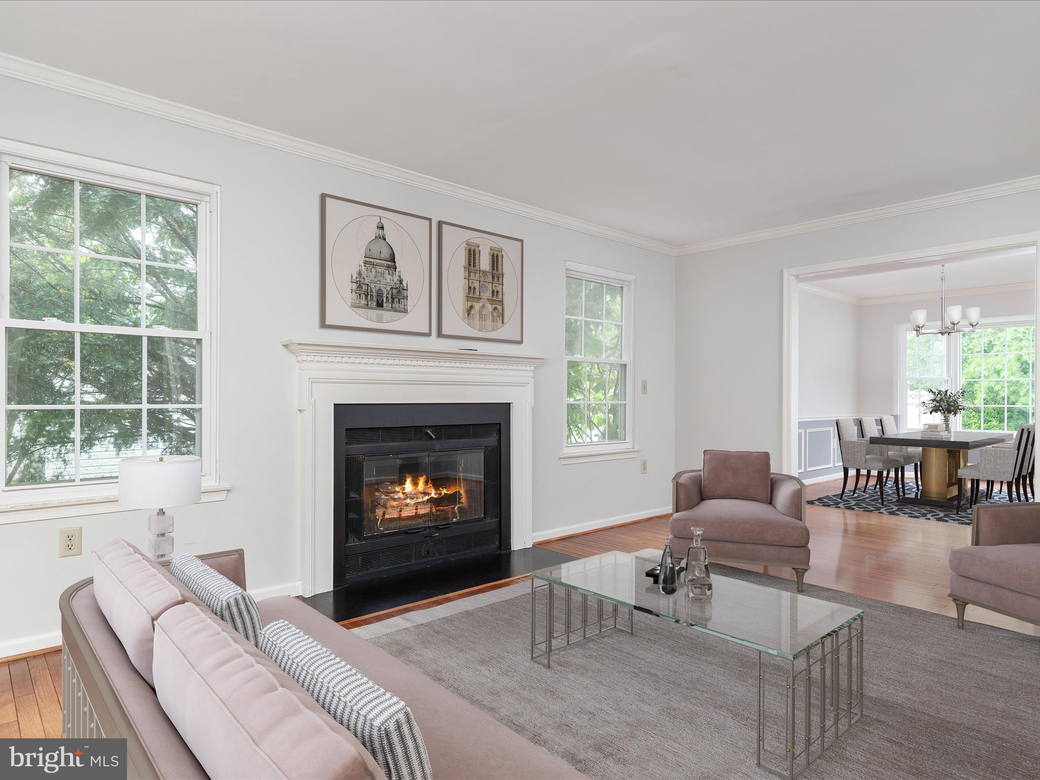 2324 Nantucket Drive Crofton, MD 21114 - Photo 8 of 63 a living room with furniture and a fireplace