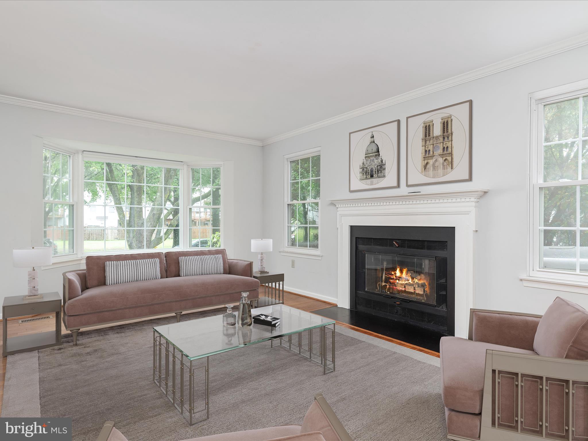 2324 Nantucket Drive Crofton, MD 21114 - Photo 10 of 63 a living room with furniture and a fireplace