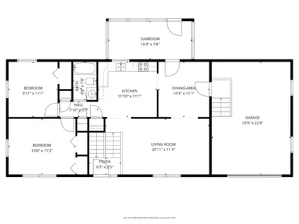 a picture of a floor plan