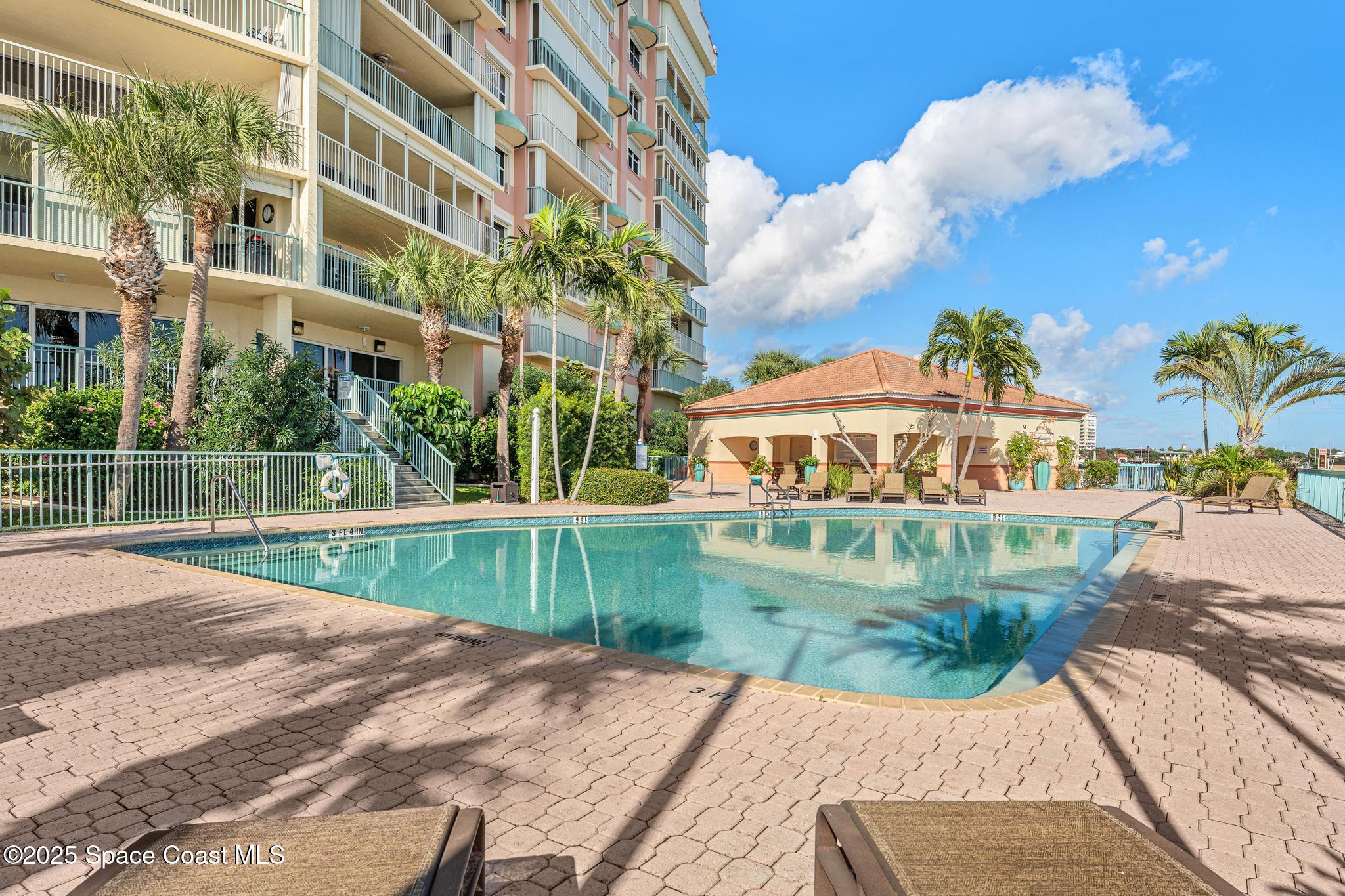 100 Riverside Drive, Unit 405 Cocoa, FL 32922 - Photo 44 of 90 Community Pool Views