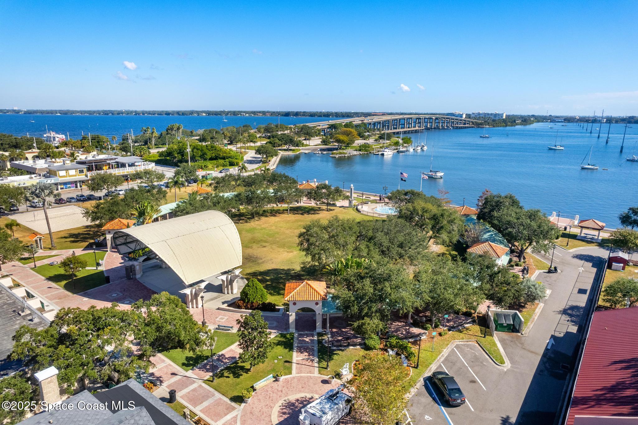100 Riverside Drive, Unit 405 Cocoa, FL 32922 - Photo 83 of 90 a view of a city and ocean view