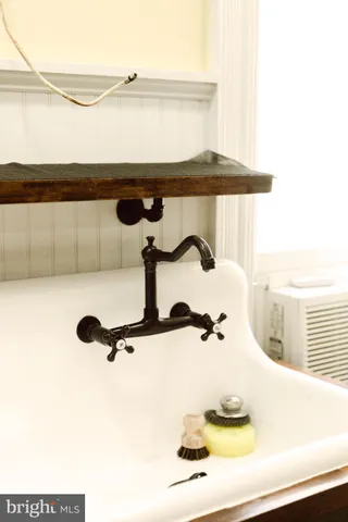 a view of wooden door