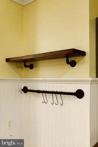 a kitchen with a stove and cabinets