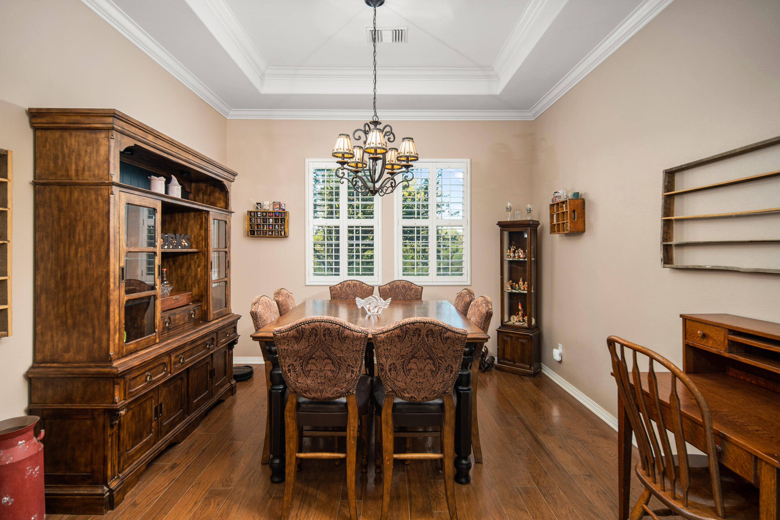 4114 9th Street Acton, CA 93510 - Photo 15 of 63 a view of a dining room with furniture window and wooden floor