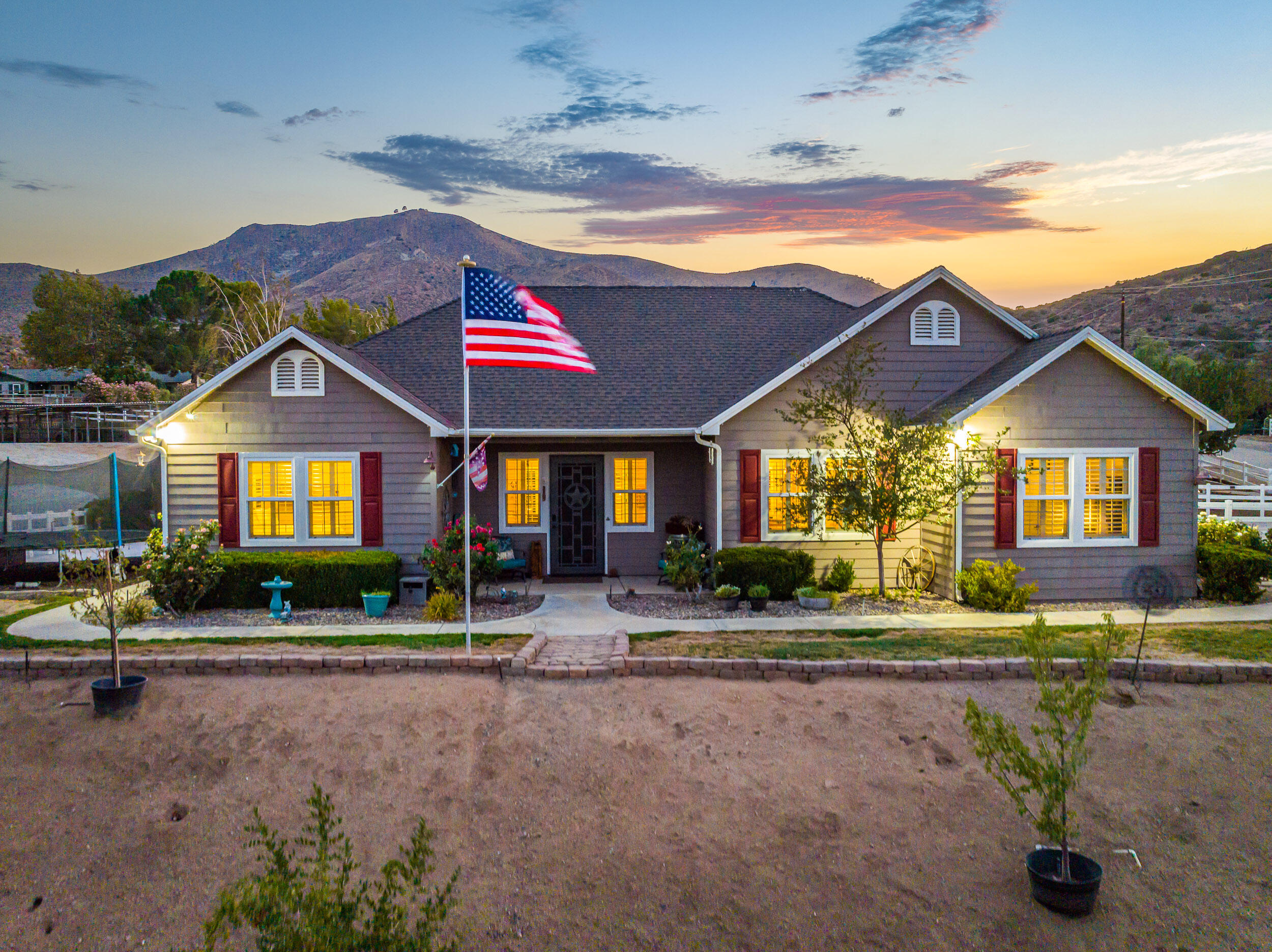 4114 9th Street Acton, CA 93510 - Photo 4 of 63 a front view of a house with a yard