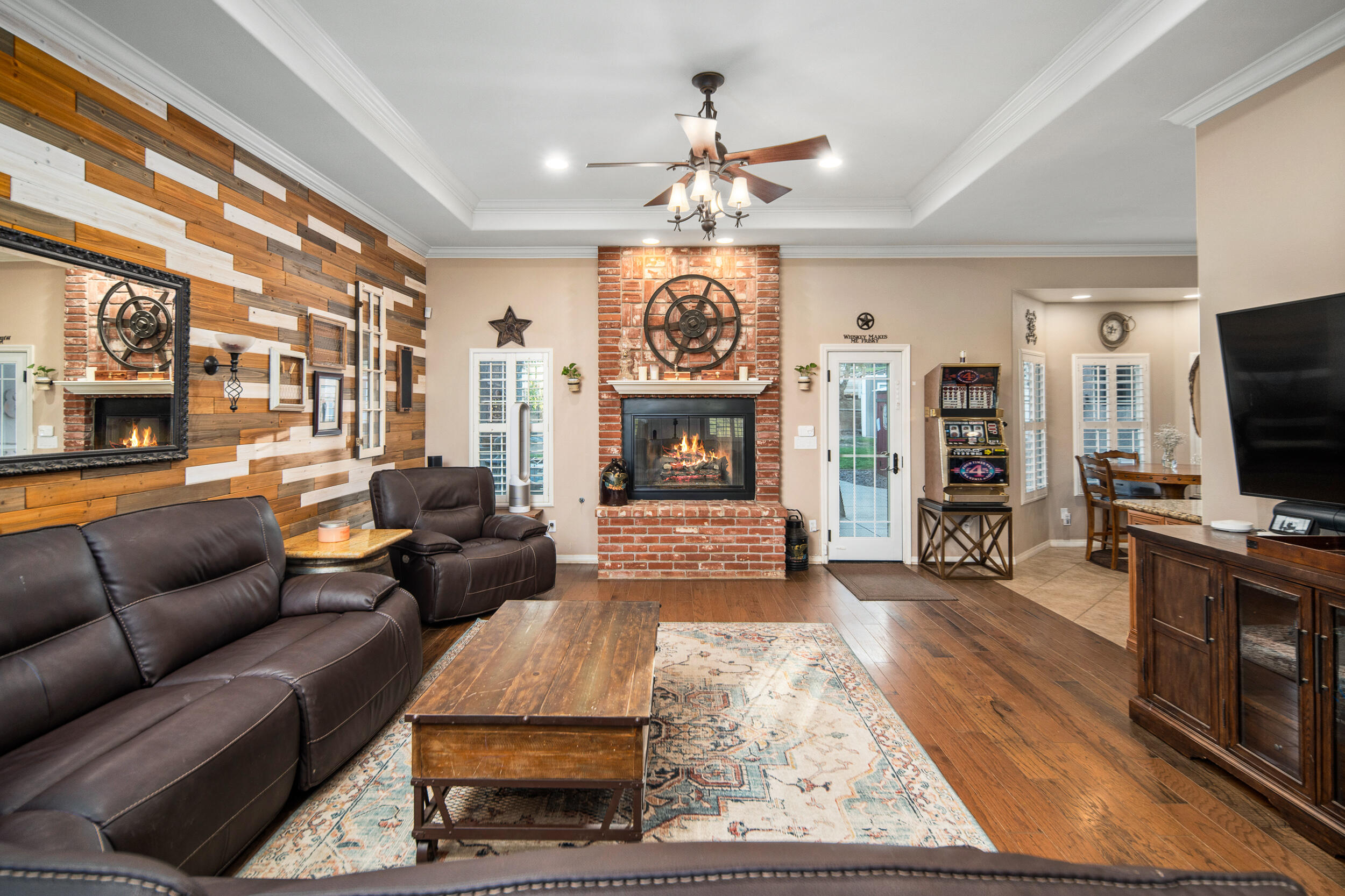 4114 9th Street Acton, CA 93510 - Photo 5 of 63 a living room with furniture fireplace and flat screen tv