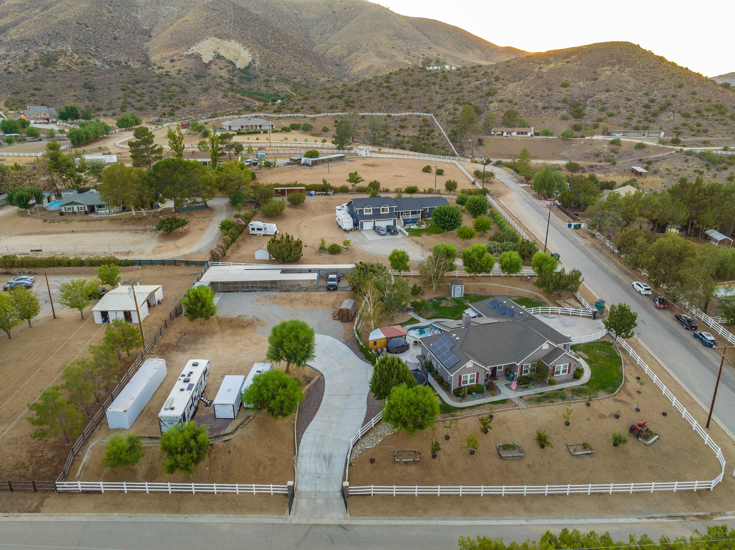 4114 9th Street Acton, CA 93510 - Photo 59 of 63 an aerial view of residential houses with outdoor space