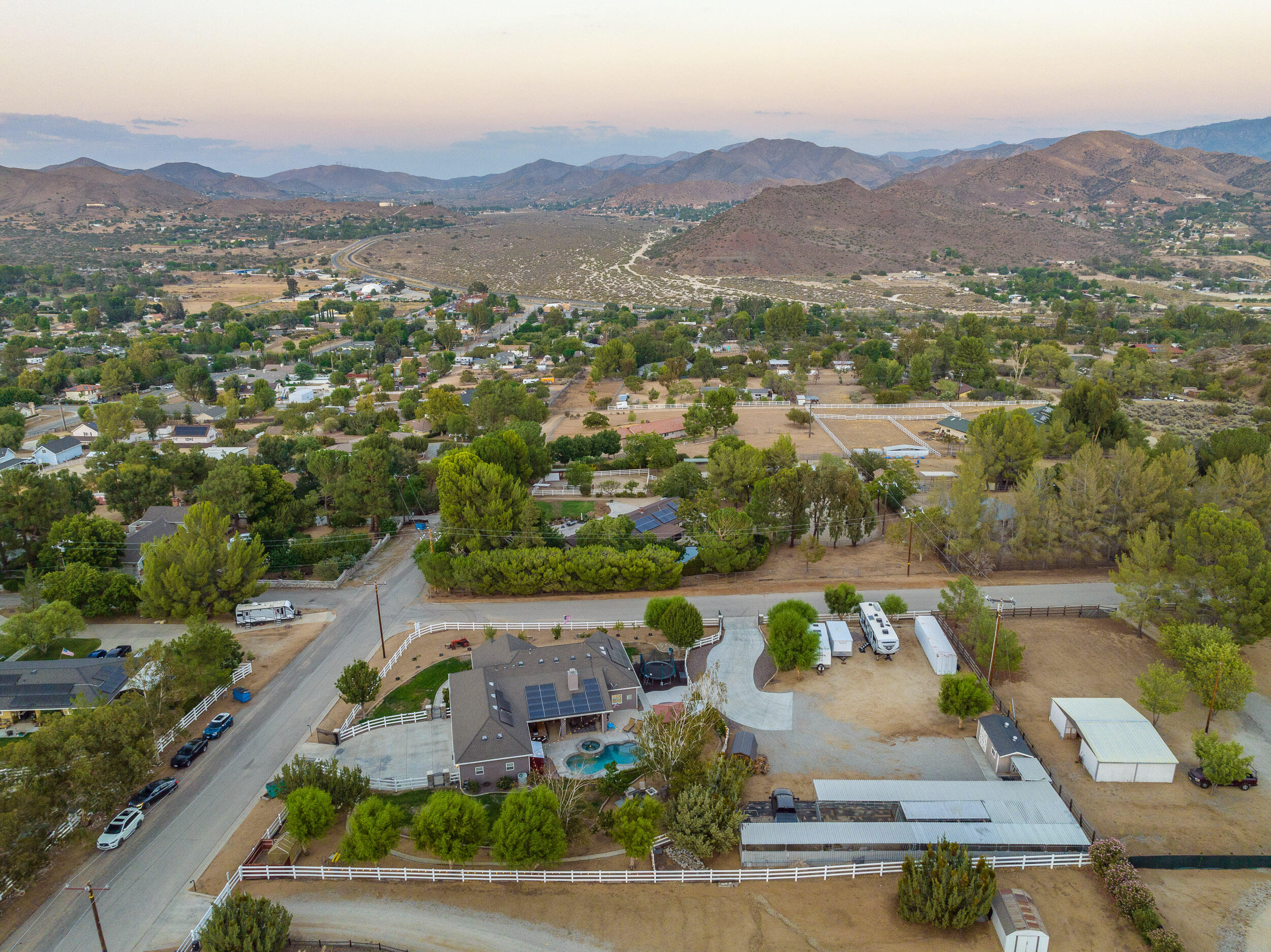 4114 9th Street Acton, CA 93510 - Photo 63 of 63 an aerial view of residential houses with outdoor space and river