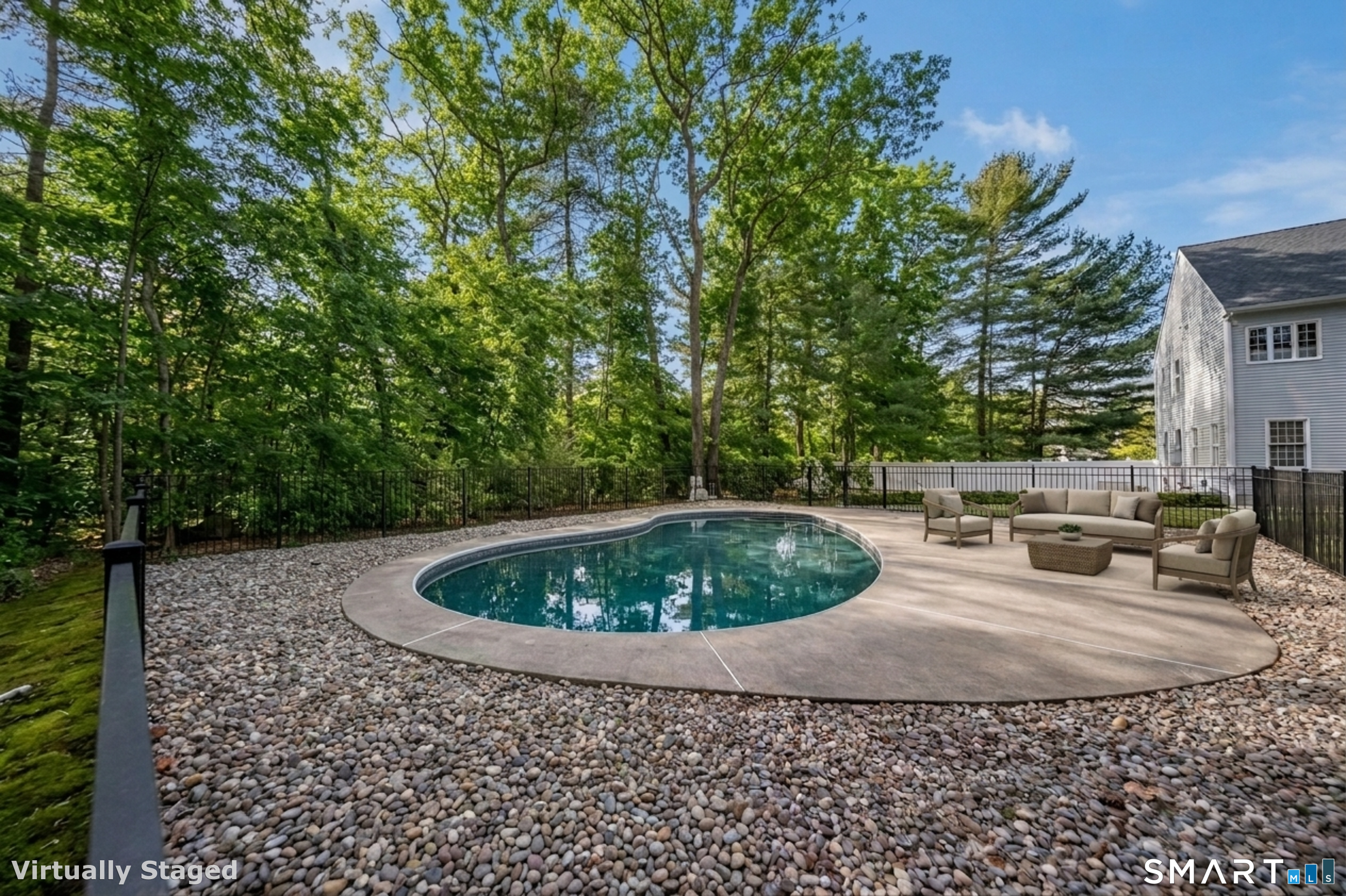 11 Kachina Way Madison, CT 06443 - Photo 36 of 40 a view of a backyard with sitting area