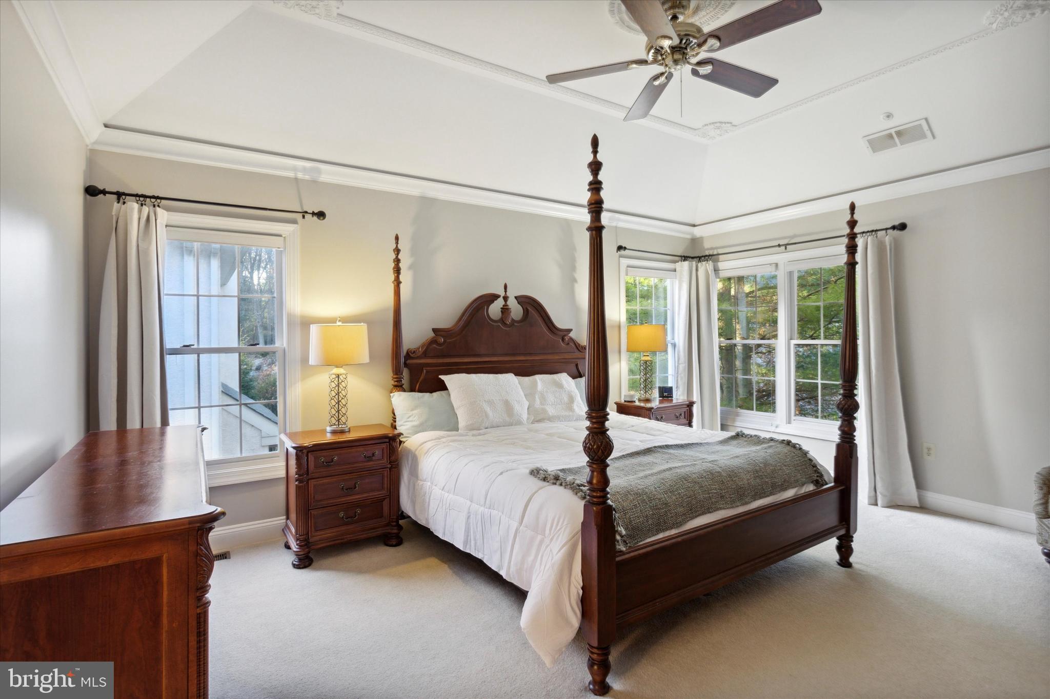 19 Ridgeview Road Newtown Square, PA 19073 - Photo 25 of 52 Private Primary bedroom suite with tray ceiling.
