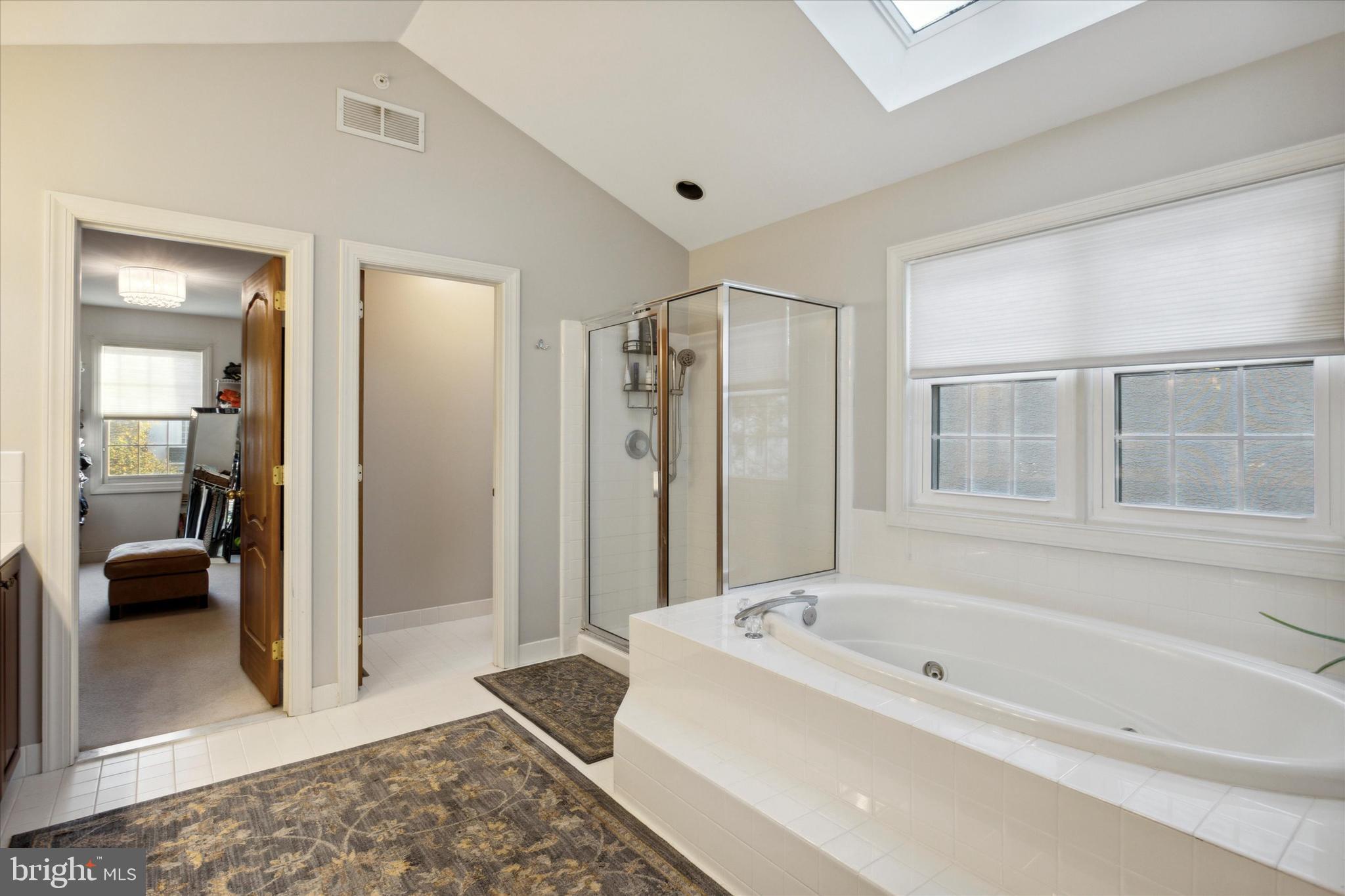 19 Ridgeview Road Newtown Square, PA 19073 - Photo 29 of 52 Spa like bathroom with vaulted ceiling & sky light
