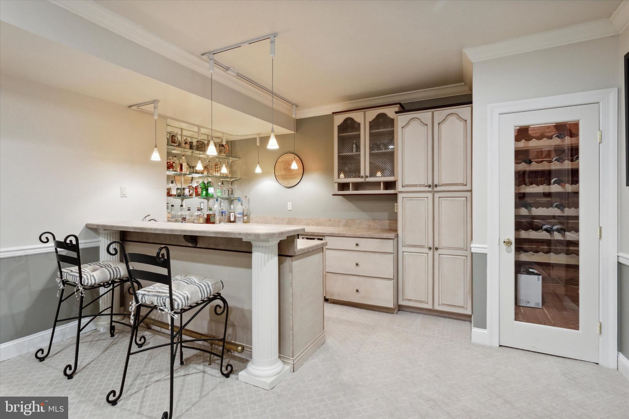 19 Ridgeview Road Newtown Square, PA 19073 - Photo 41 of 52 Wet bar with lots of cabinetry