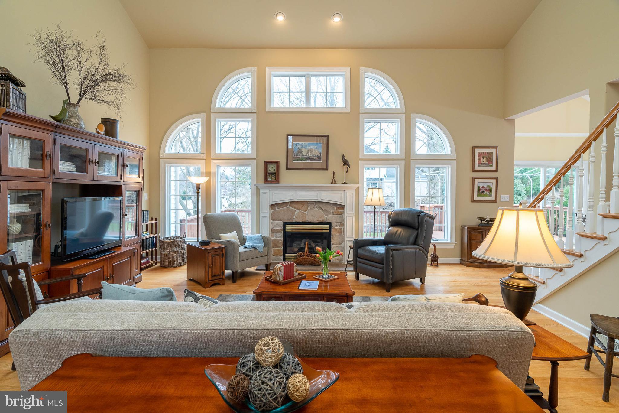 Great room with gas fireplace