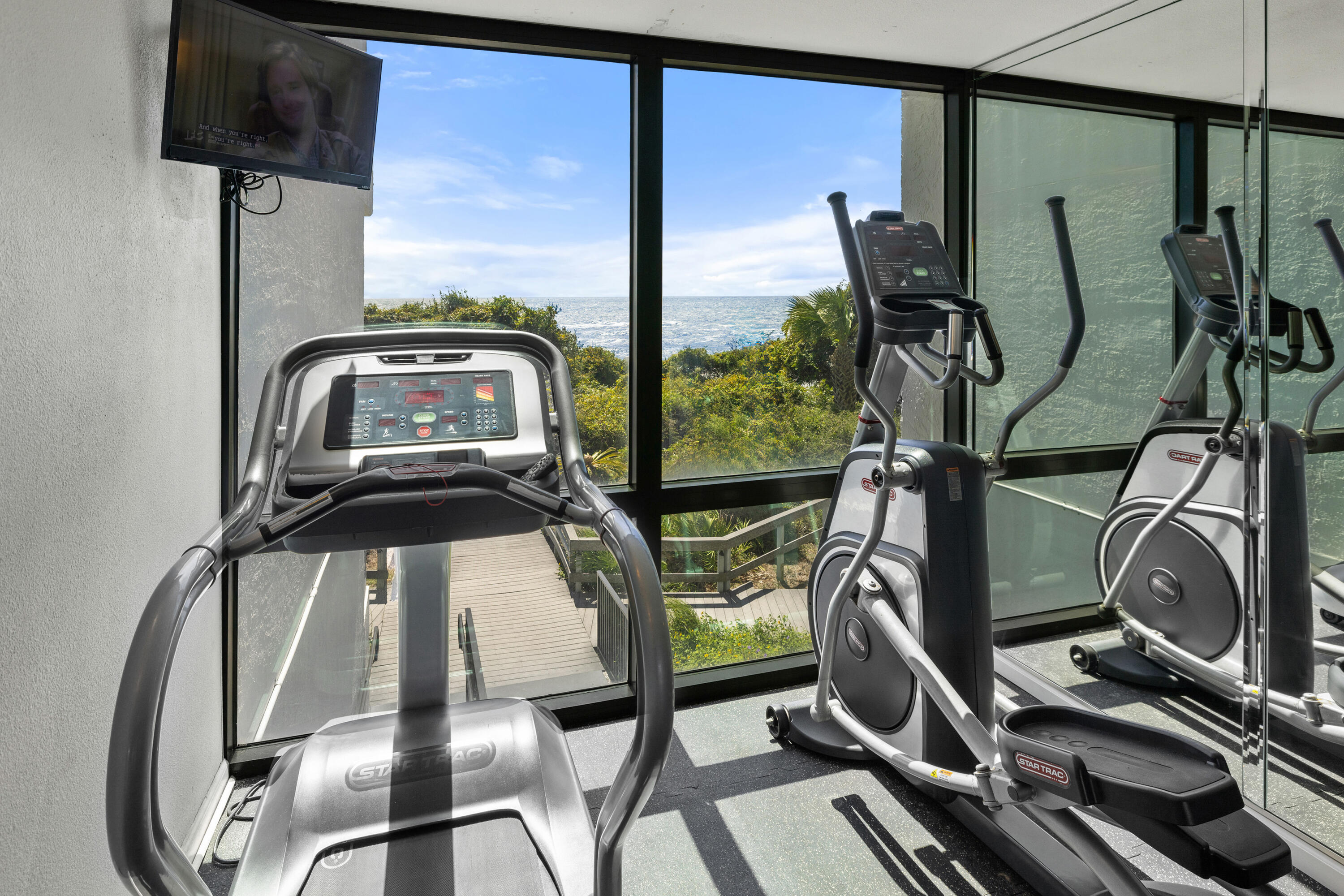 4100 East County Highway 30A, Unit 1003 Santa Rosa Beach, FL 32459 - Photo 22 of 24 a view of a room with gym equipment