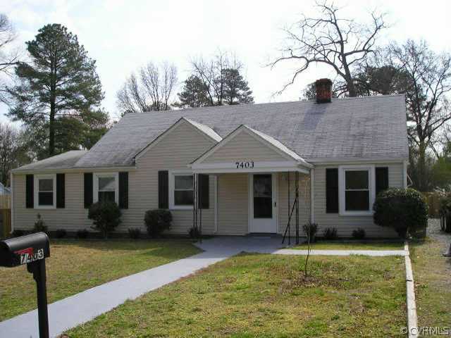 7403 Vernon Road Richmond, VA 23228 - Photo 1 of 1 Exterior Front