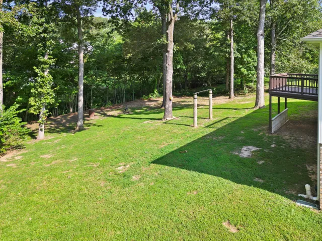 a view of a park with a bench