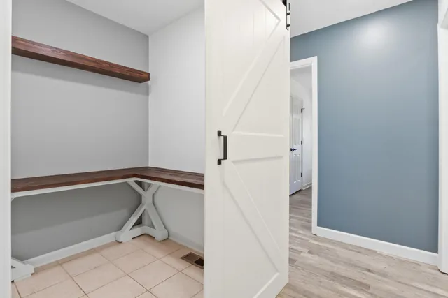 a view of an empty room