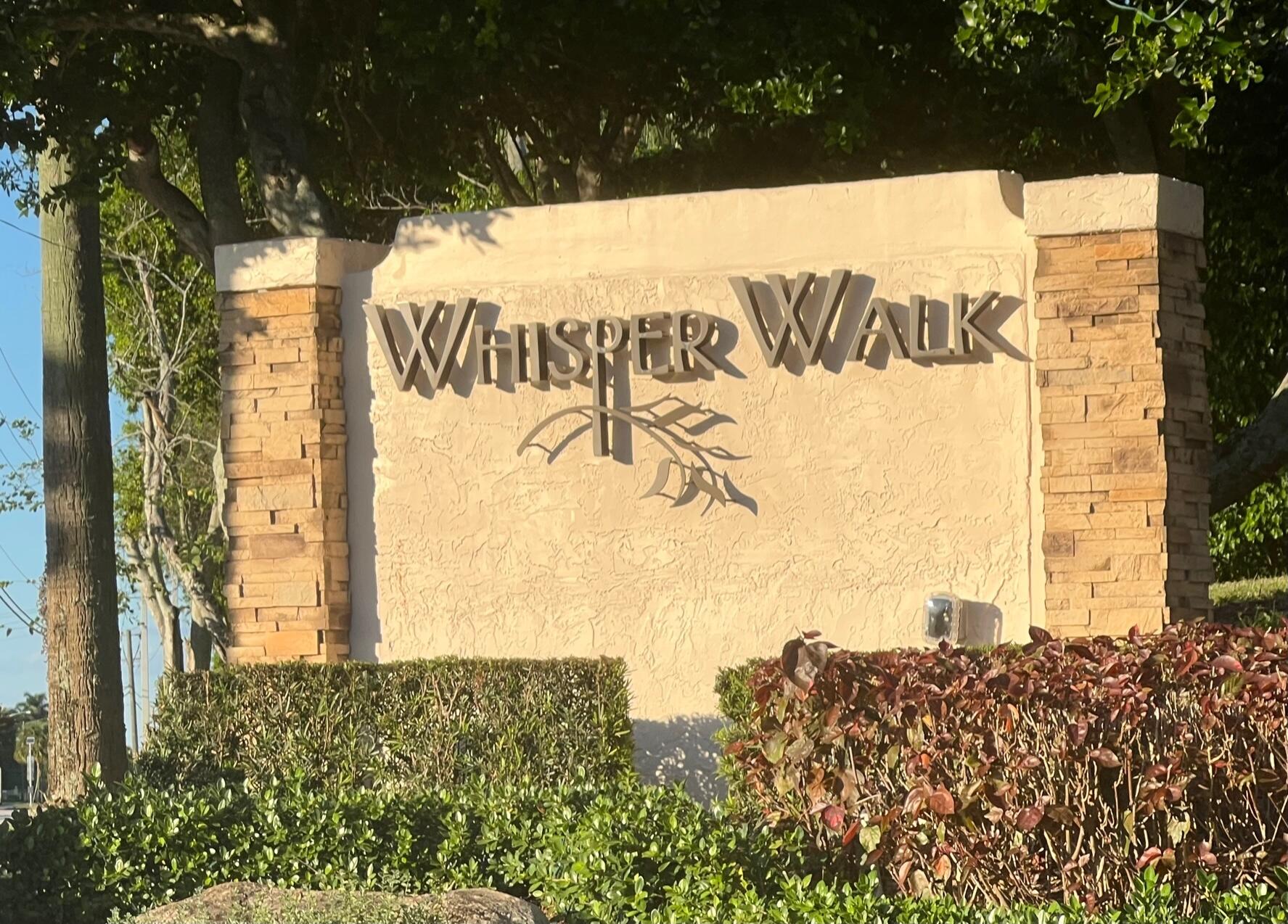 8641 Jasmine Way Boca Raton, FL 33496 - Photo 23 of 23 Whisper Walk Sign