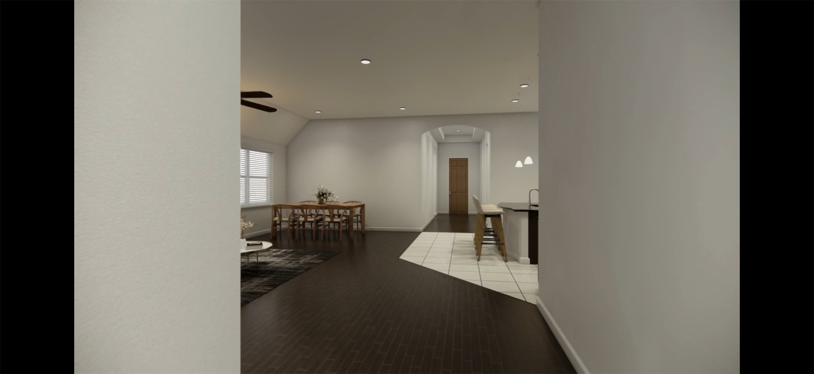 507 Algaroba Loop Buda, TX 78610 - Photo 11 of 39 a view of a hallway with living room and dining room